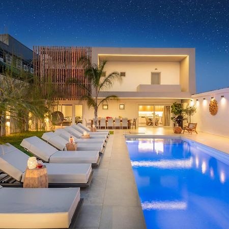 Hypnosis Beachside Villa With Private Heated Pool Georgioupoli Exterior foto
