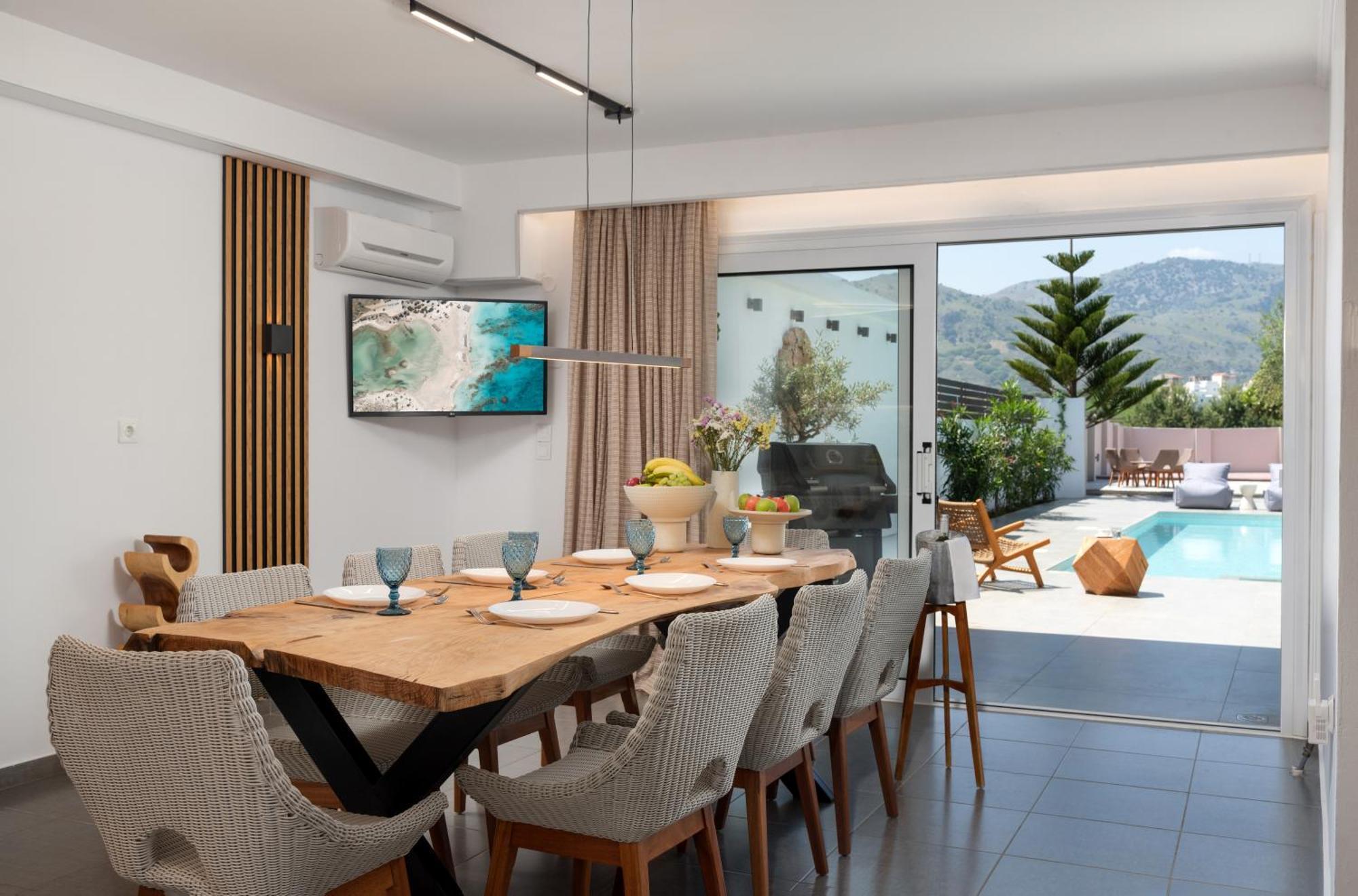 Hypnosis Beachside Villa With Private Heated Pool Georgioupoli Exterior foto