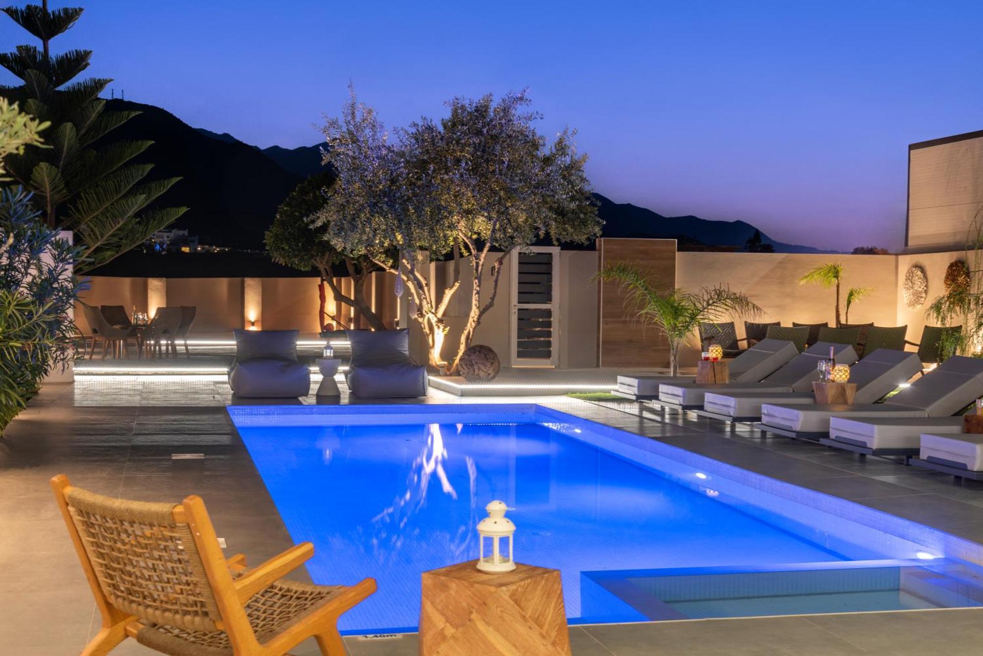 Hypnosis Beachside Villa With Private Heated Pool Georgioupoli Exterior foto
