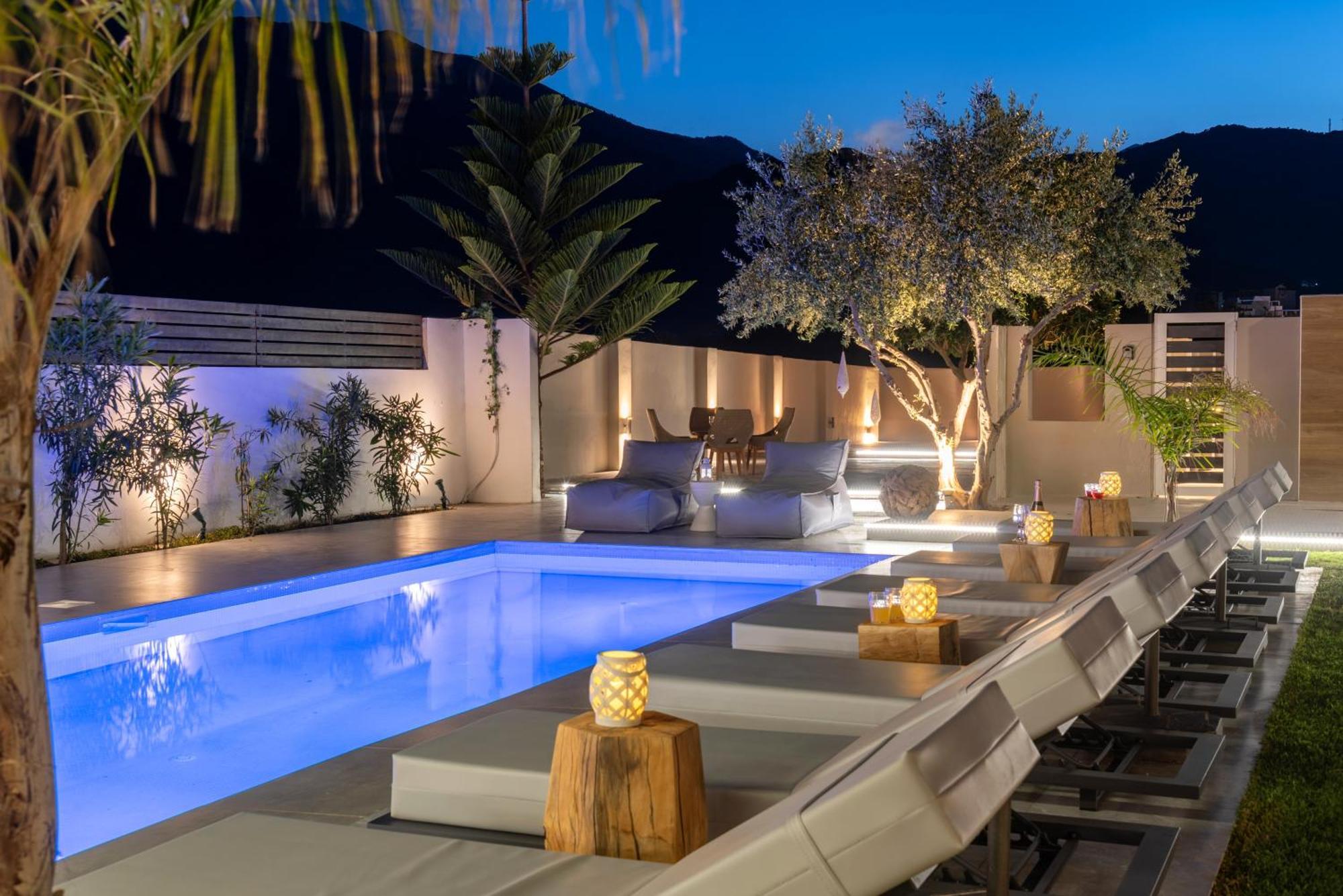 Hypnosis Beachside Villa With Private Heated Pool Georgioupoli Exterior foto